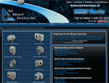 Tablet Screenshot of airblowerservices.com